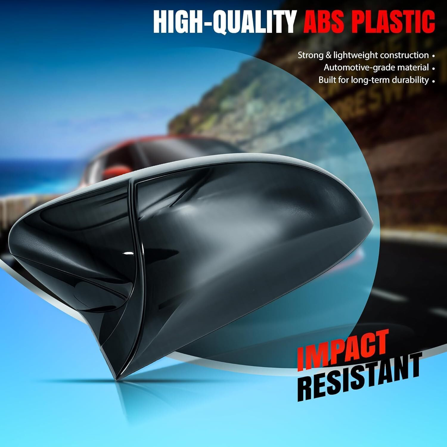 Image of Otoroys Batman Style Side Mirror Cover Cap for Tata Punch Tiago Tigor Nexon 2018+ Plastic Car Mirror Cover