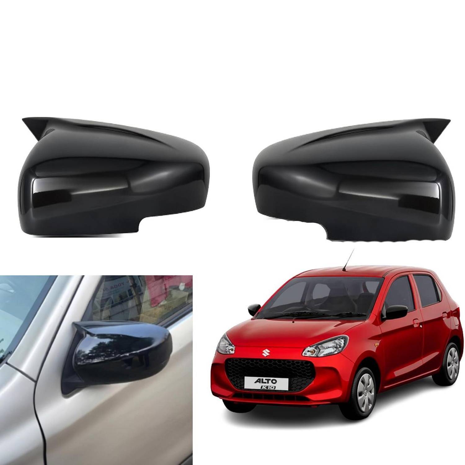 Amabu car batman look mirror cover for Borosilicate Glass Car Mirror Cover