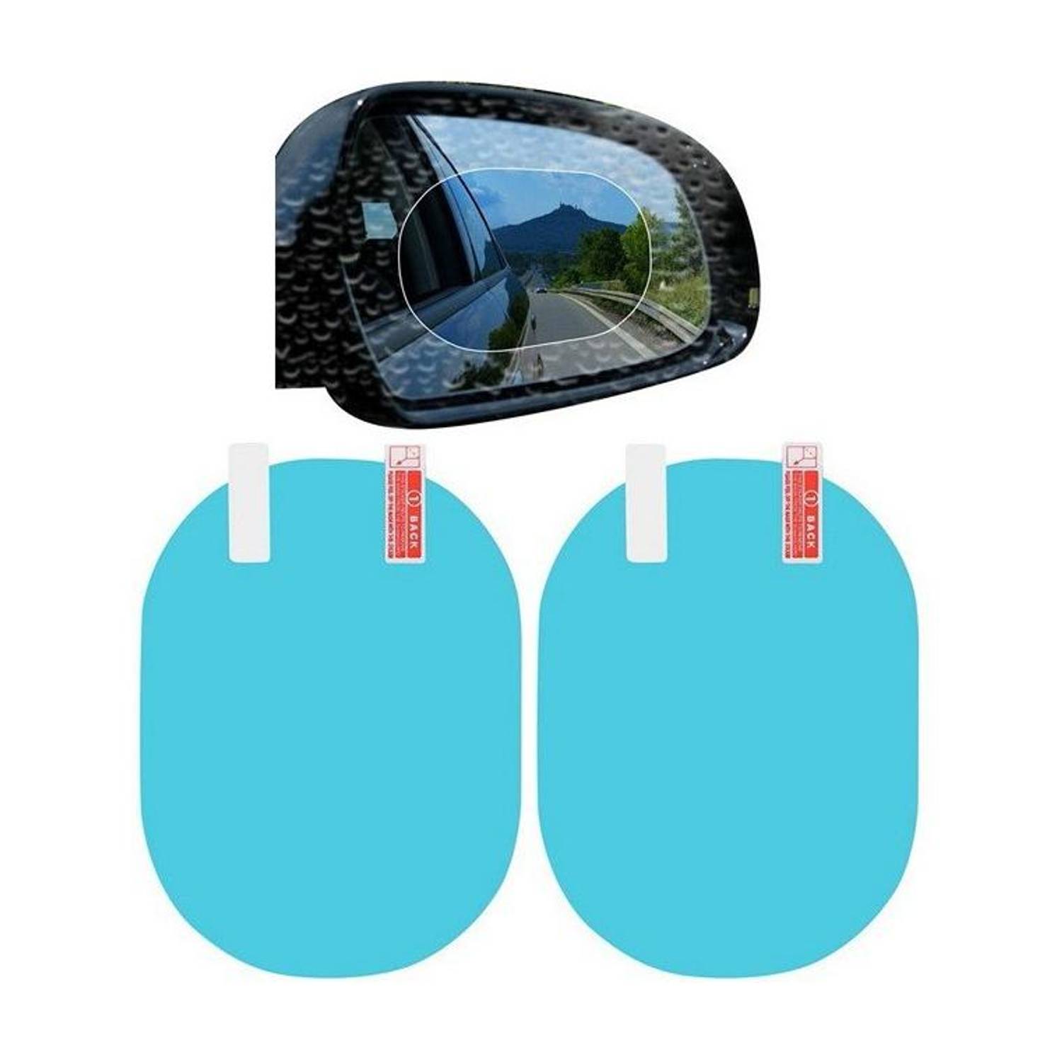 ADL 2 Pcs Anti Fog Rainproof Car Mirror Film Car Mirror Rain Blocker