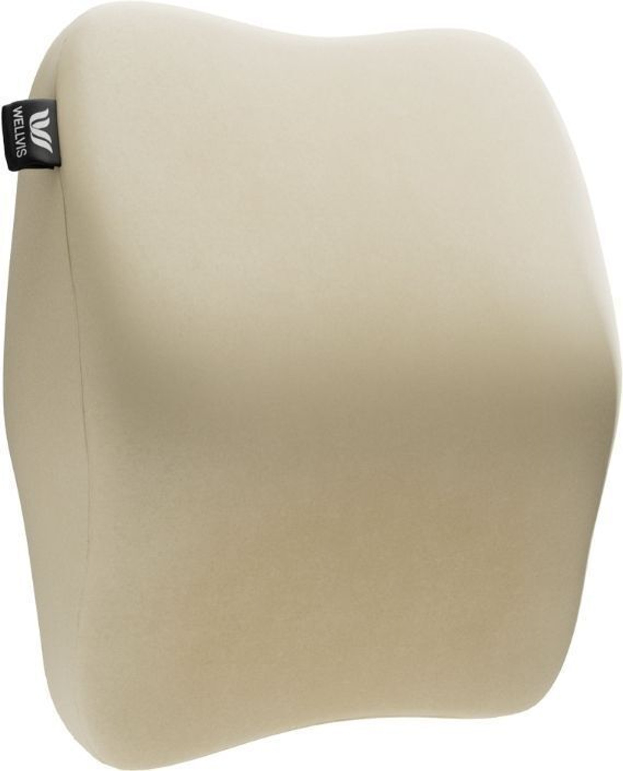Image of Wellvis Beige Memory Foam Car Pillow Cushion for Universal For Car