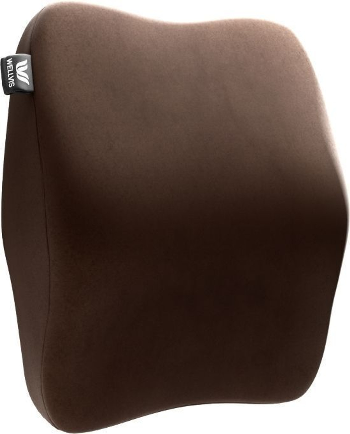 Image of Wellvis Brown Memory Foam Car Pillow Cushion for Universal For Car