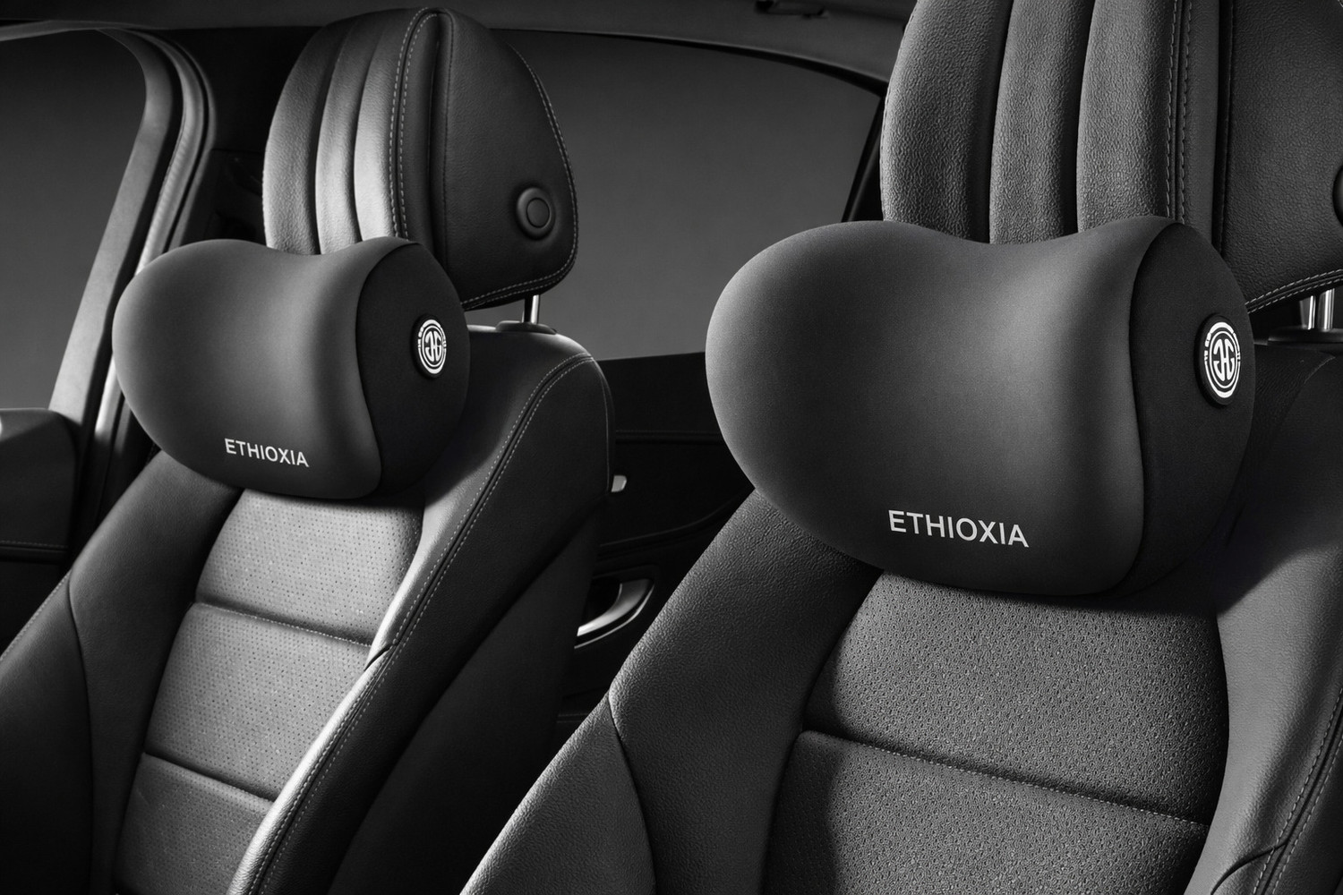 Image of afifa Black Memory Foam Car Pillow Cushion for Universal For Car