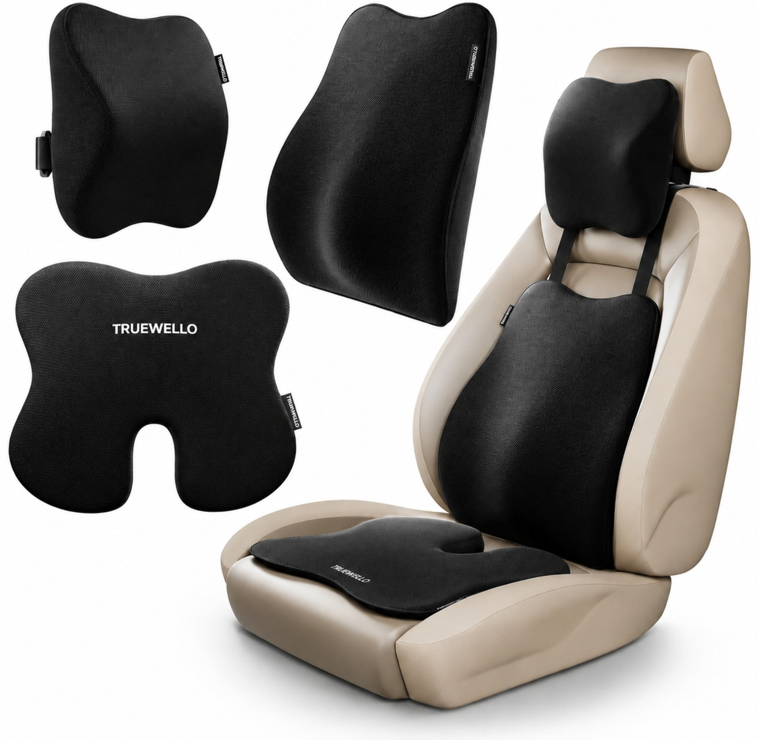 Image of Truewello Black Memory Foam