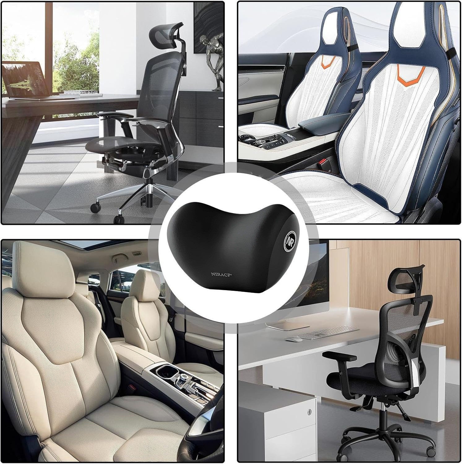 Image of CartsCorner Black Memory Foam