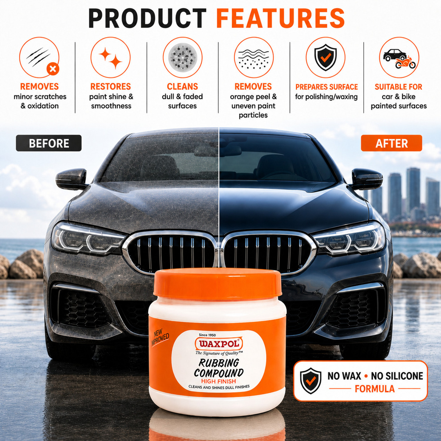 Image of The Waxpol Paste Car Polish for Exterior