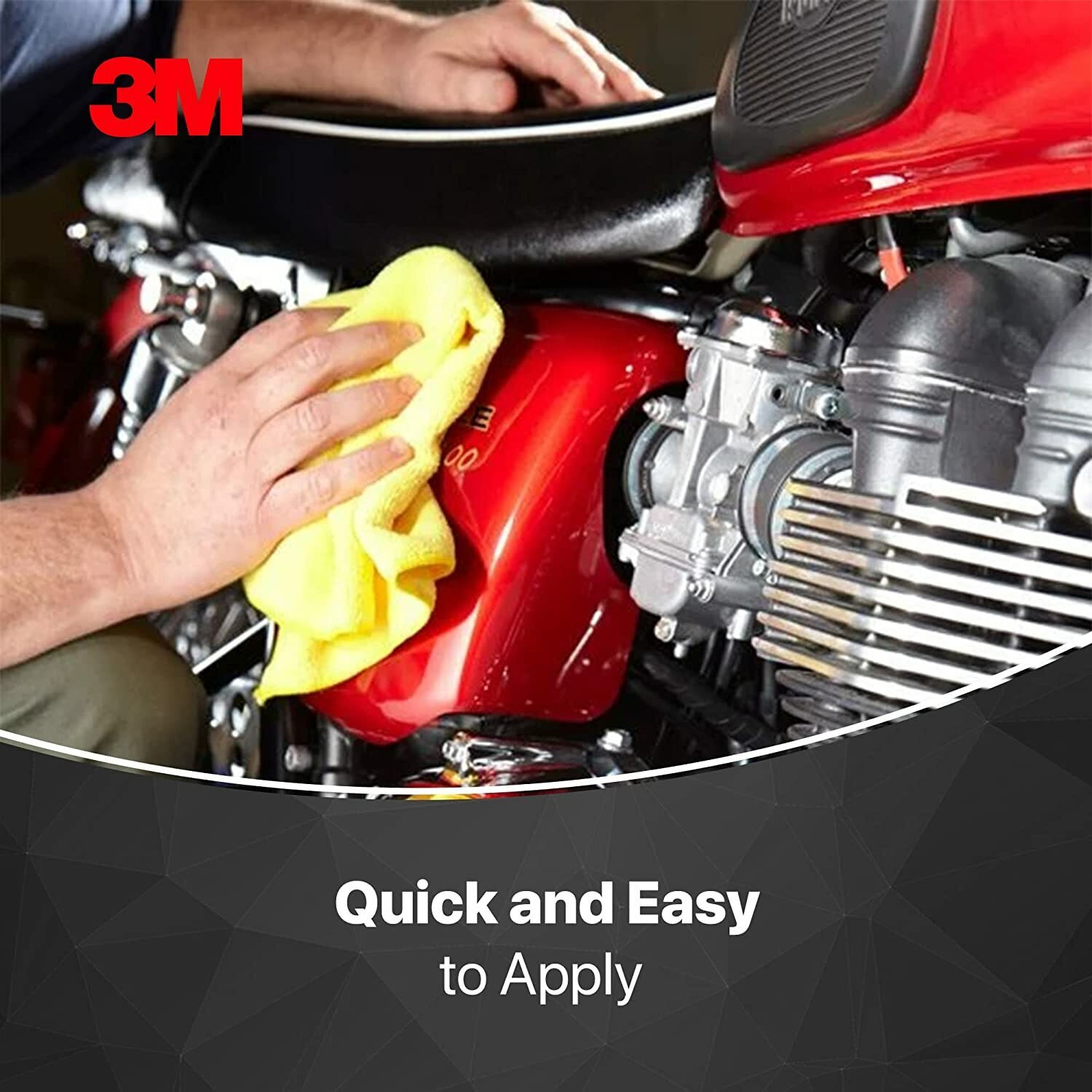 Image of 3M Car Care Liquid Car Polish for Metal Parts, Exterior, Dashboard