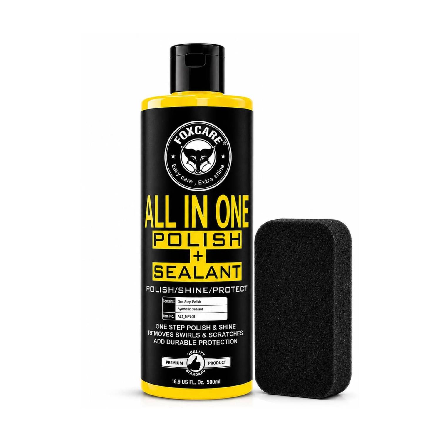 FOXCARE Liquid Car Polish for Dashboard, Exterior, Tyres - Image 1