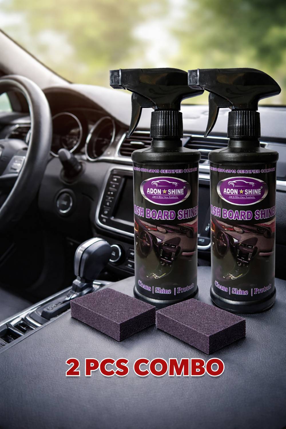 ADON SHINE Liquid Car Polish for Dashboard, Tyres, Metal Parts, Exterior, Leather