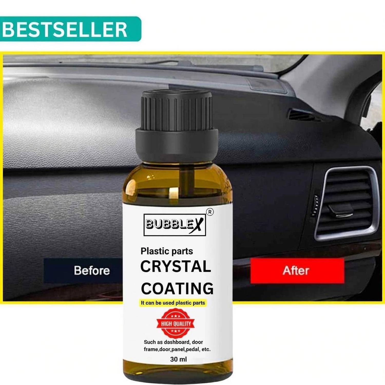 BUBBLEX Liquid Car Polish for Dashboard