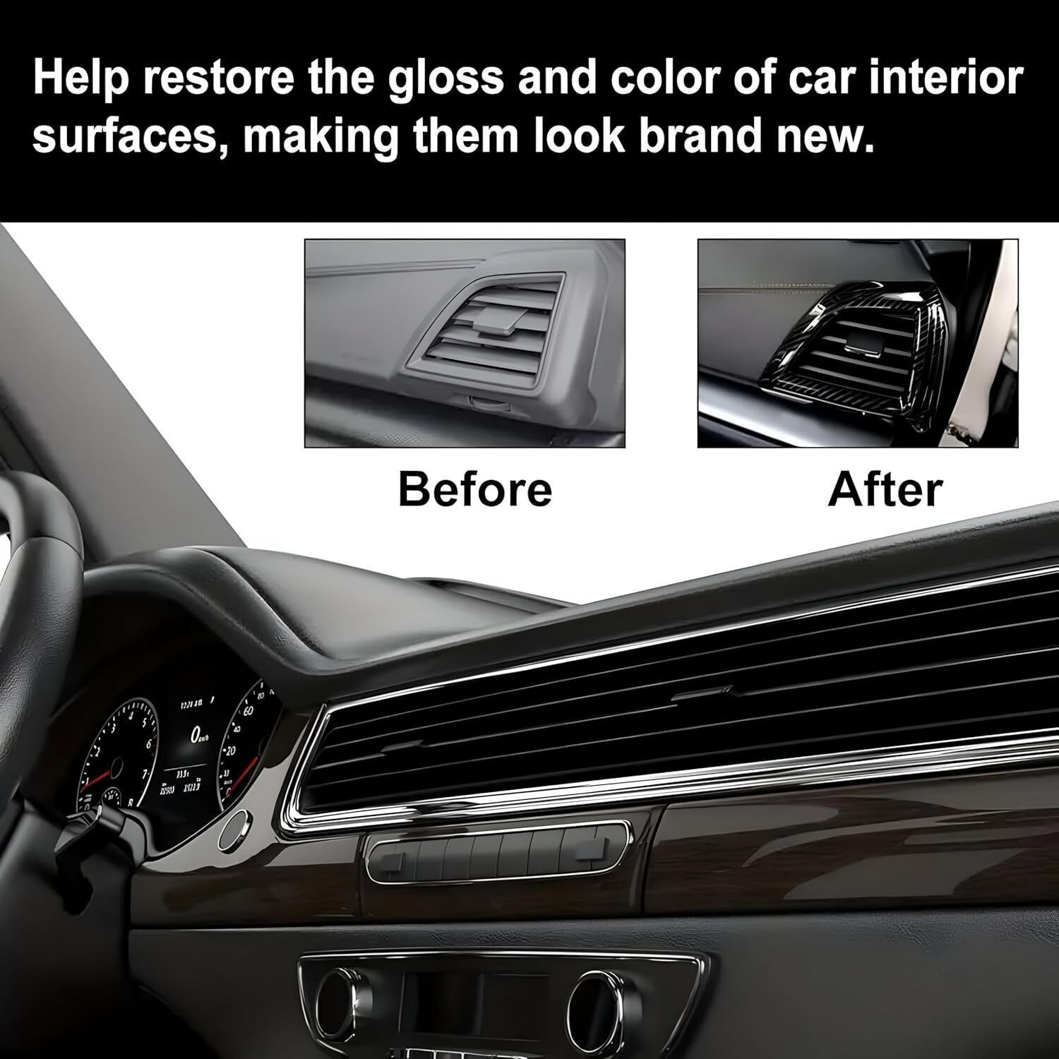 Image of kroywen Liquid Car Polish for Bumper, Chrome Accent, Dashboard, Exterior, Headlight, Leather, Metal Parts, Tyres, Windscreen