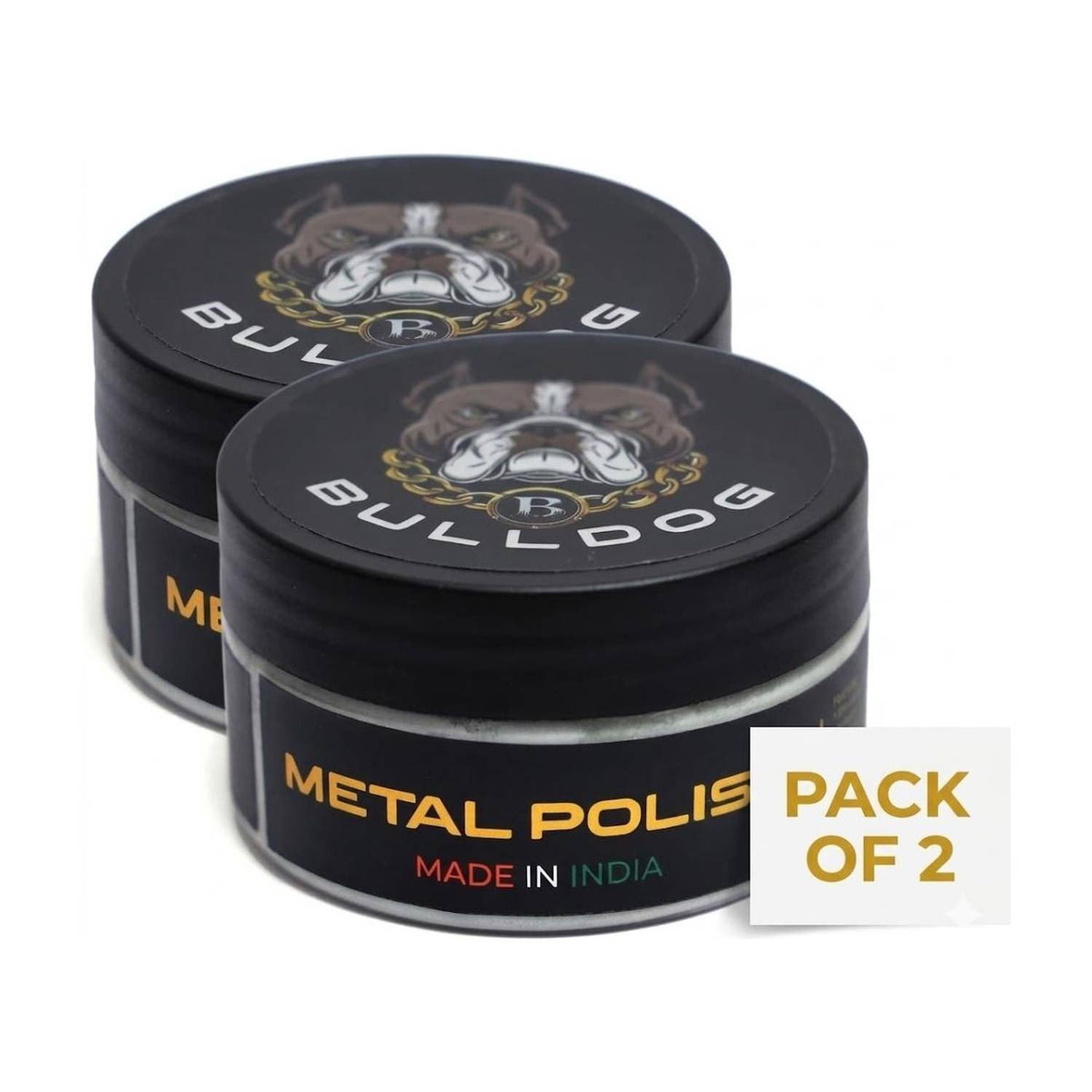 Bulldog Paste Car Polish for Chrome Accent, Metal Parts