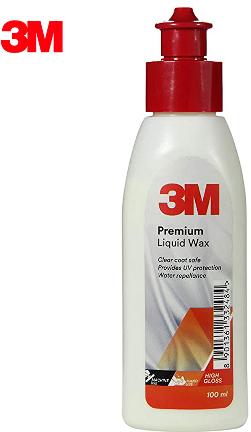 Image of 3M Liquid Car Polish for Leather, Dashboard, Metal Parts, Headlight, Exterior, Tyres
