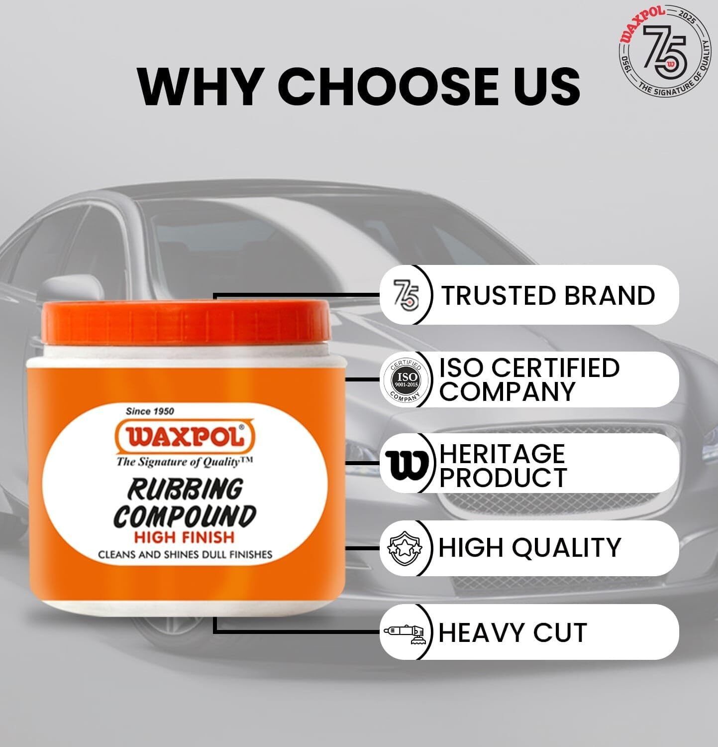 Image of The Waxpol Paste Car Polish for Exterior
