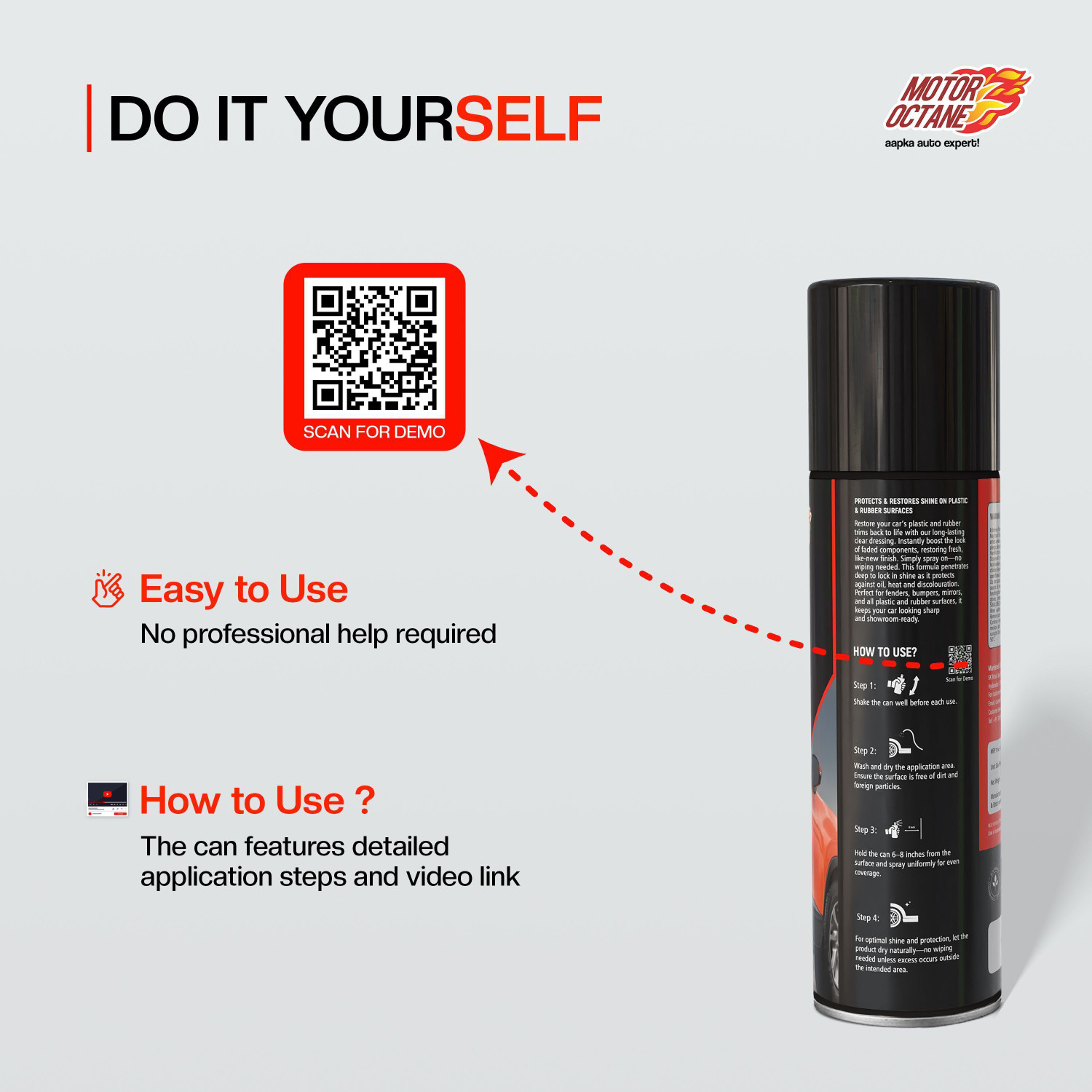 Image of MOTOROCTANE Liquid Car Polish for Bumper