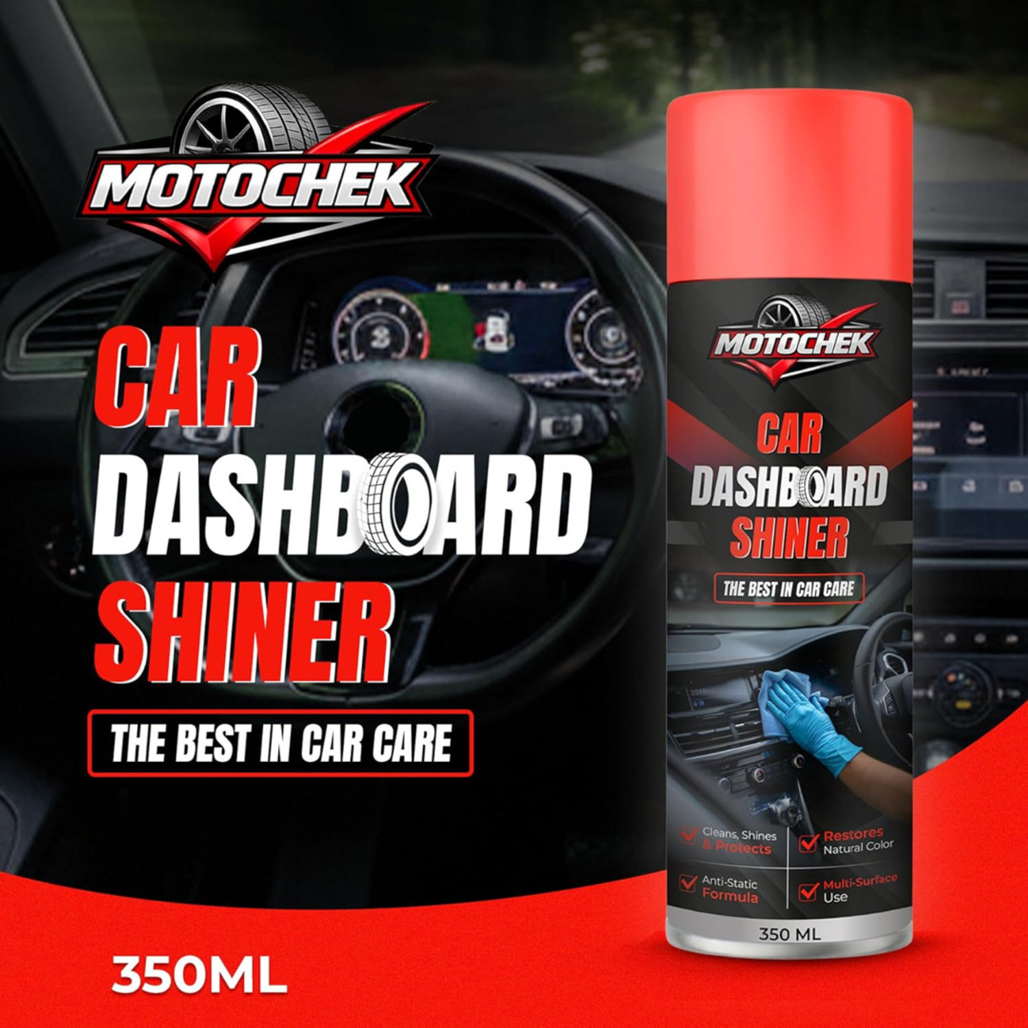 Image of Motochek Liquid Car Polish for Dashboard