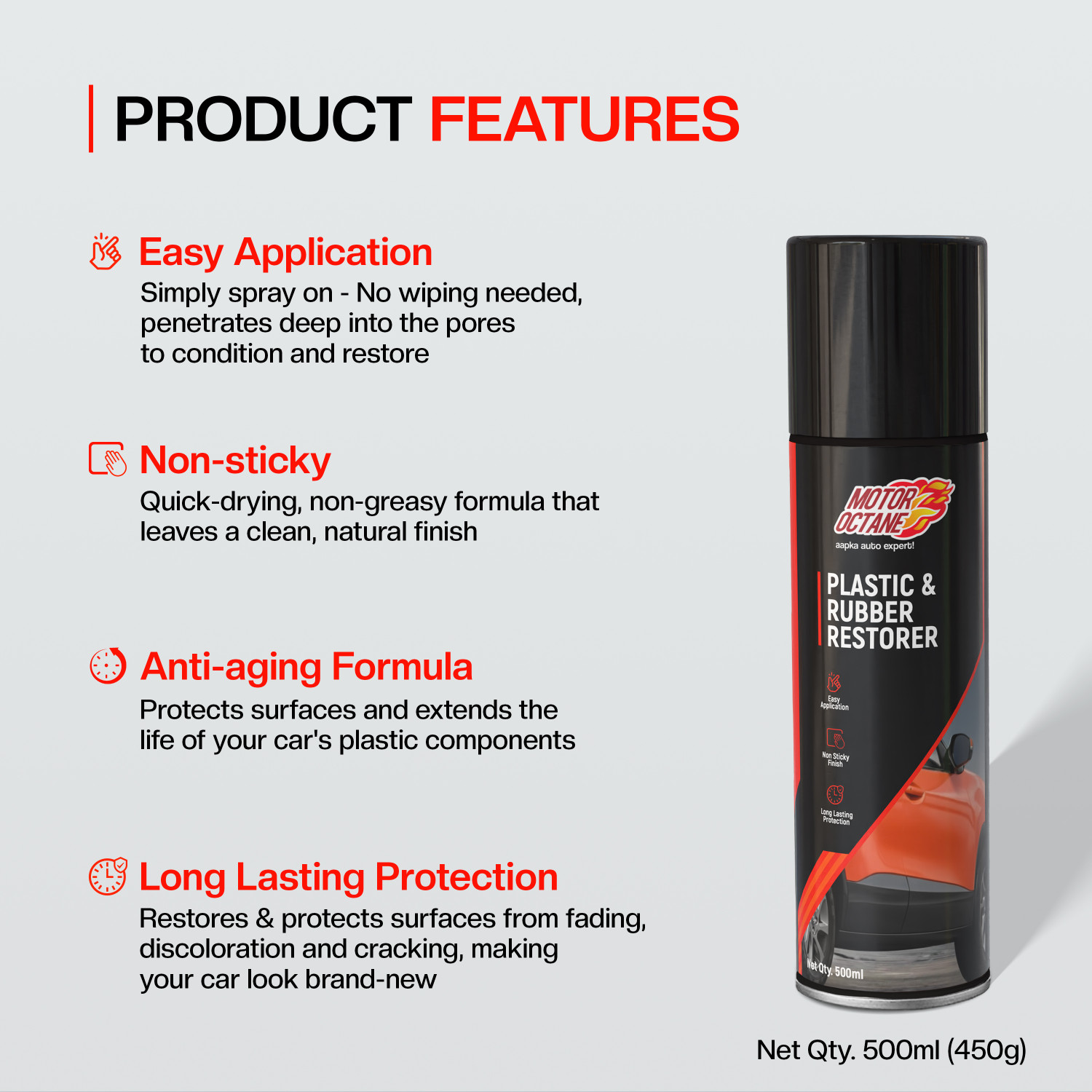 Image of MOTOROCTANE Liquid Car Polish for Bumper