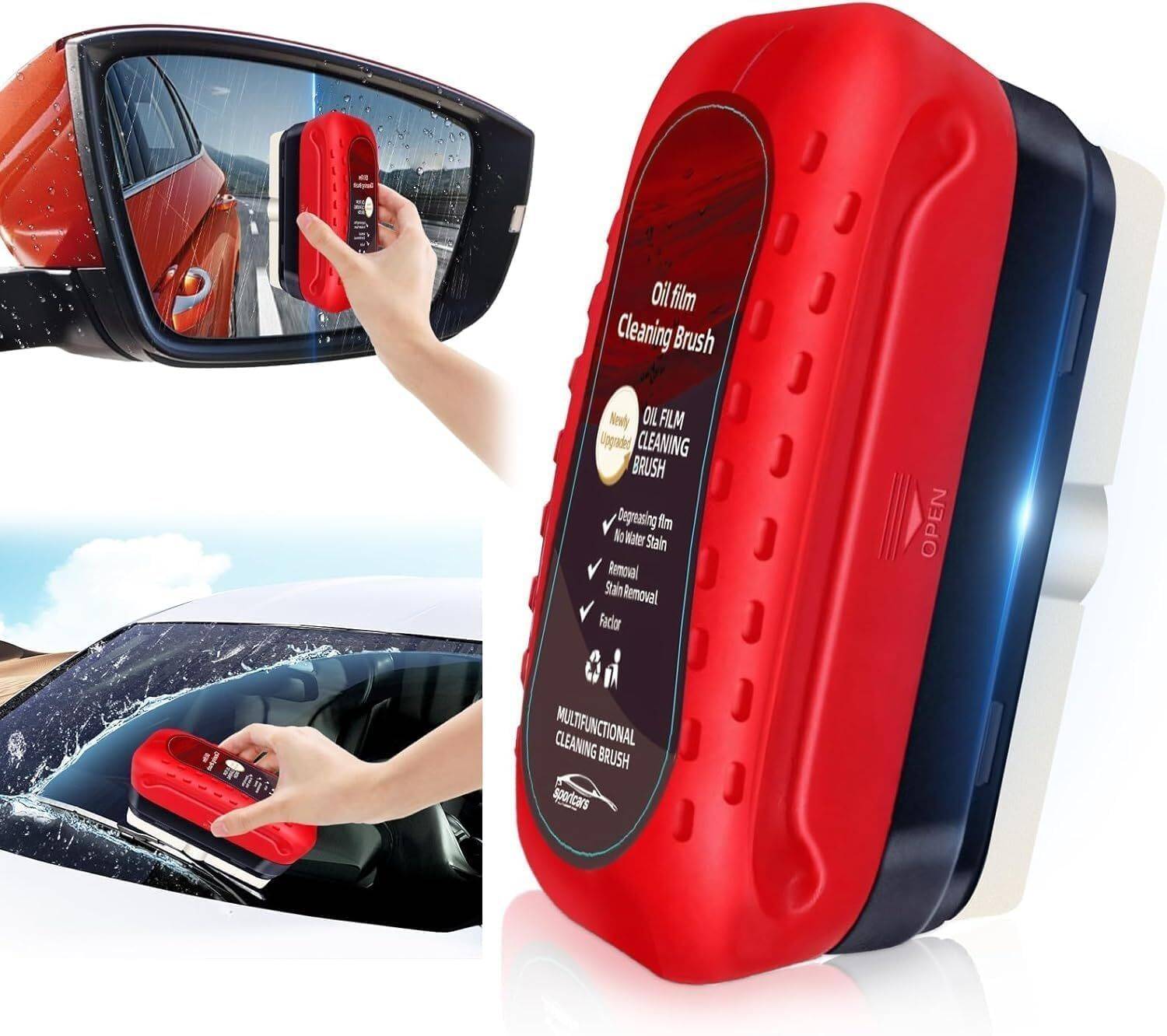 Novmiko Car Oil Film Cleaning Brush - Image 3