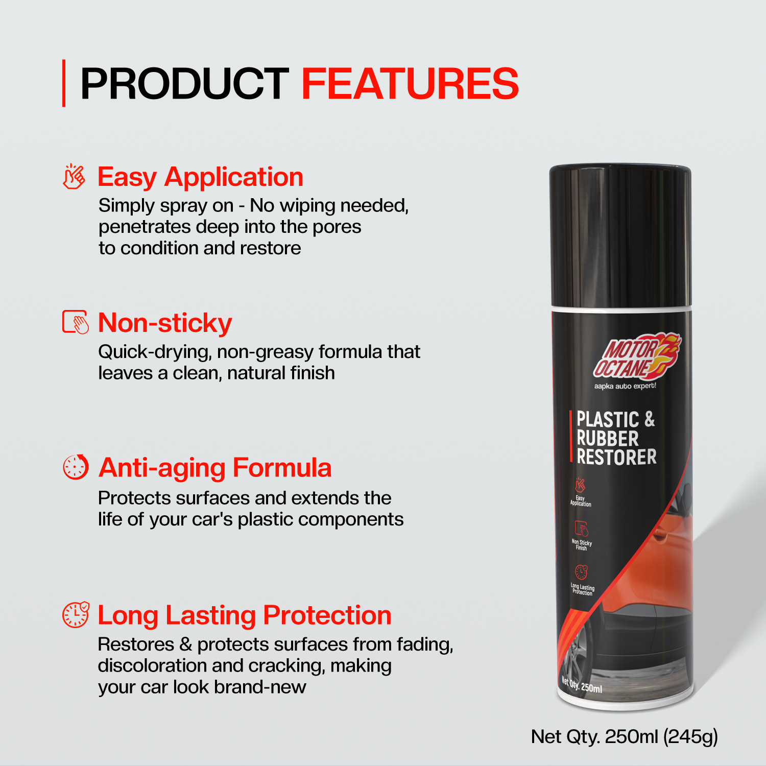 Image of MOTOROCTANE Liquid Car Polish for Bumper