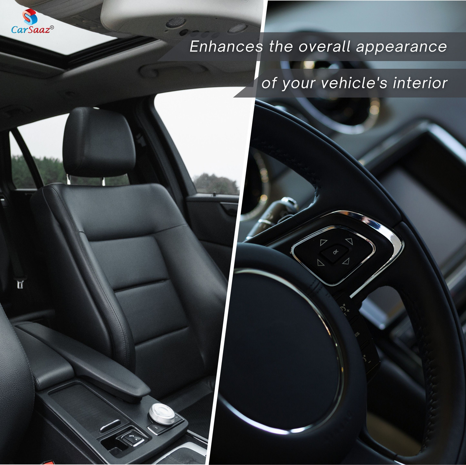 Image of Carsaaz Liquid Car Polish for Exterior, Dashboard, Leather, Metal Parts, Tyres, Windscreen, Bumper, Chrome Accent