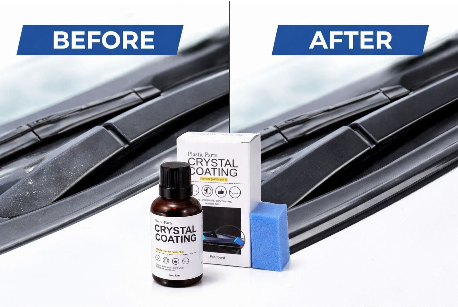 Image of VINTAGE CREATION Liquid Car Polish for Bumper, Chrome Accent, Metal Parts, Dashboard, Exterior, Headlight, Leather, Windscreen, Tyres