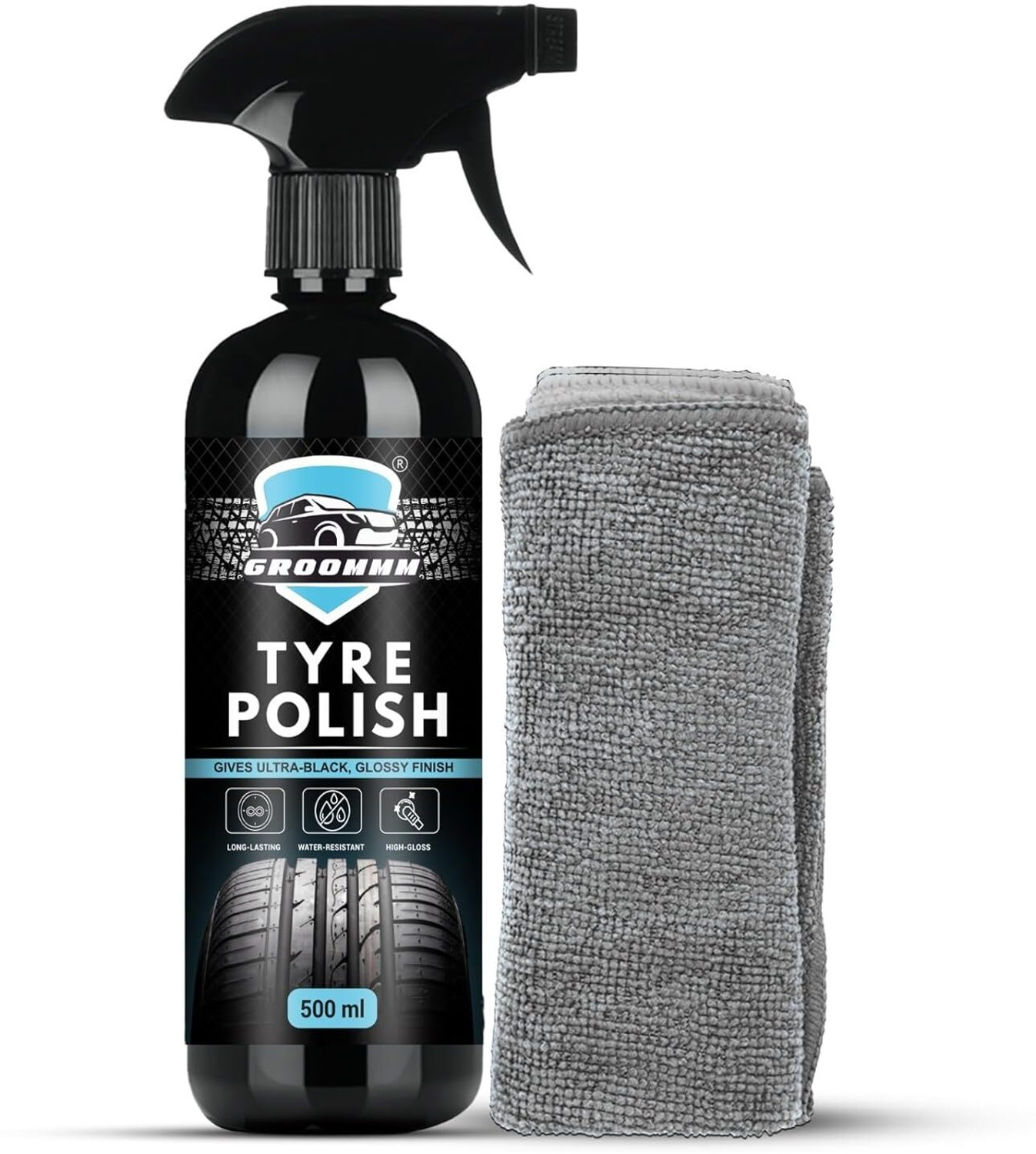Image of Groommm Liquid Car Polish for Tyres