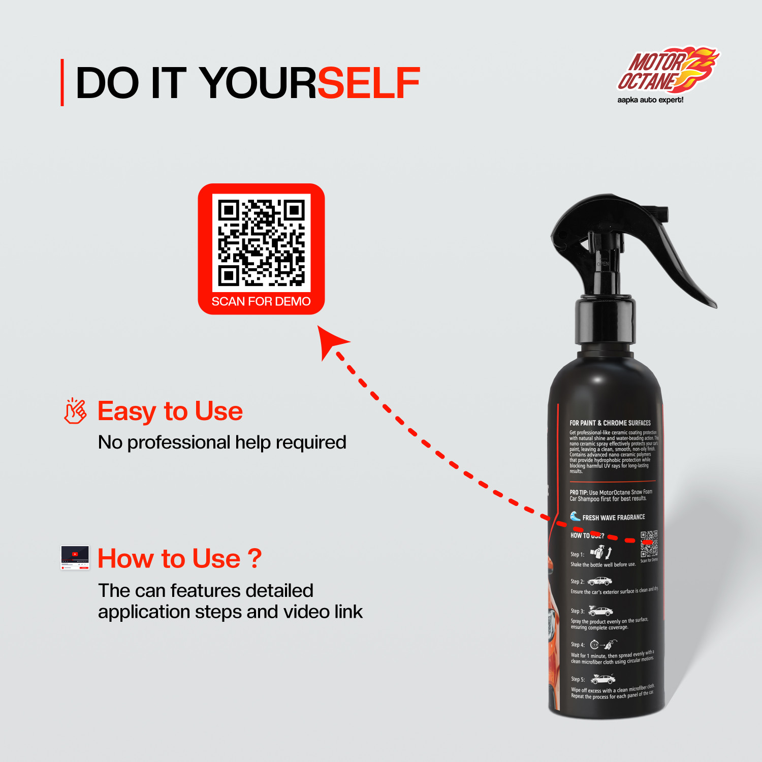Image of MOTOROCTANE Liquid Car Polish for Exterior