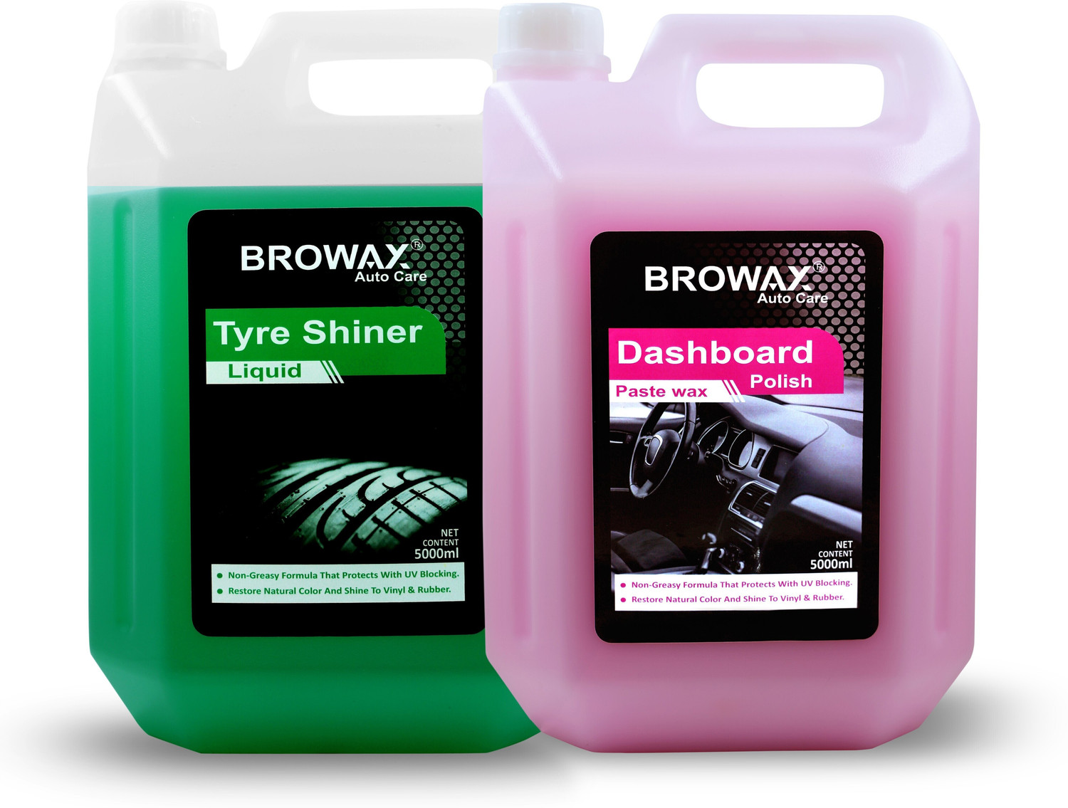 Image of BROWAX Liquid Car Polish for Tyres, Dashboard
