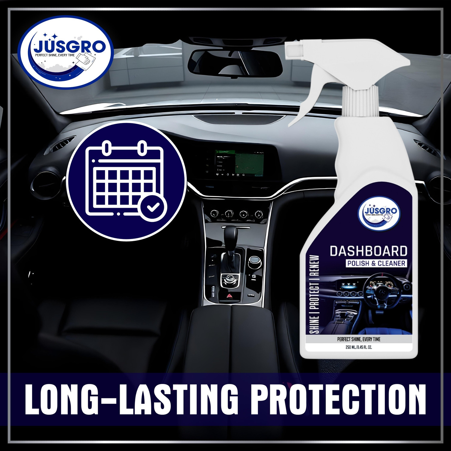 Image of JusGro Liquid Car Polish for Dashboard