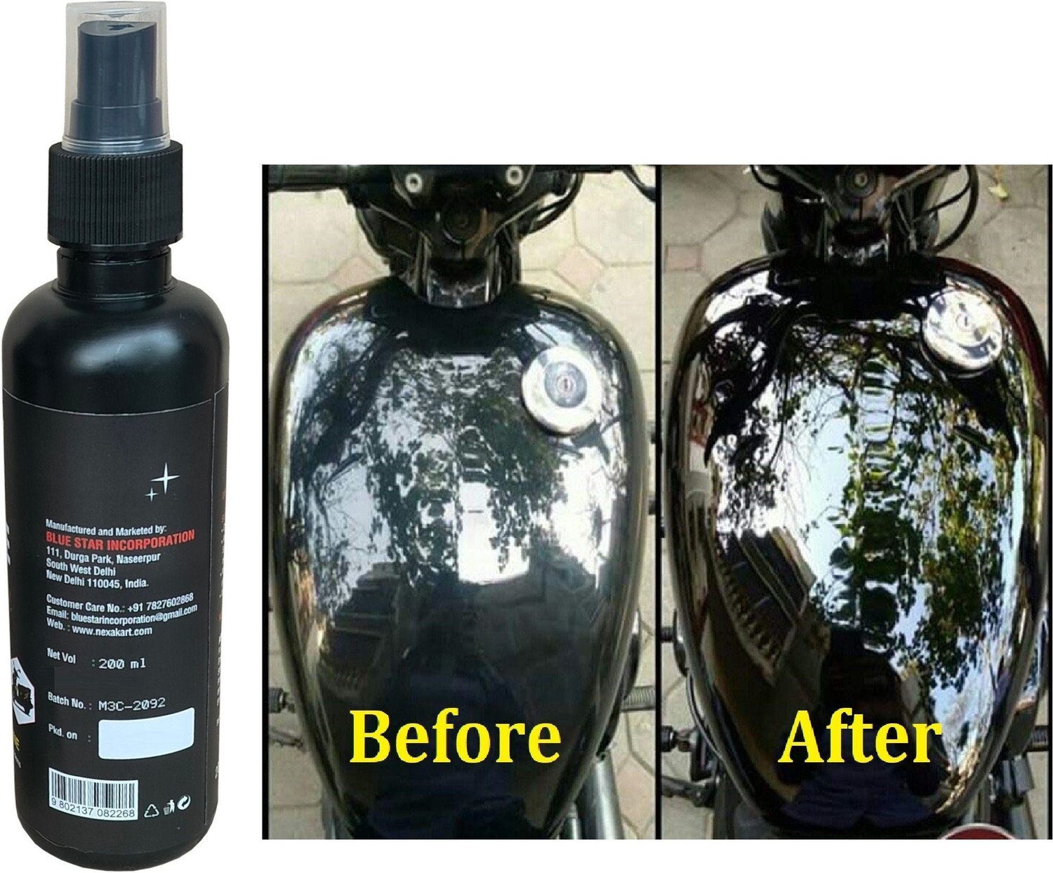 Image of M3CARE Liquid Car Polish for Exterior, Dashboard