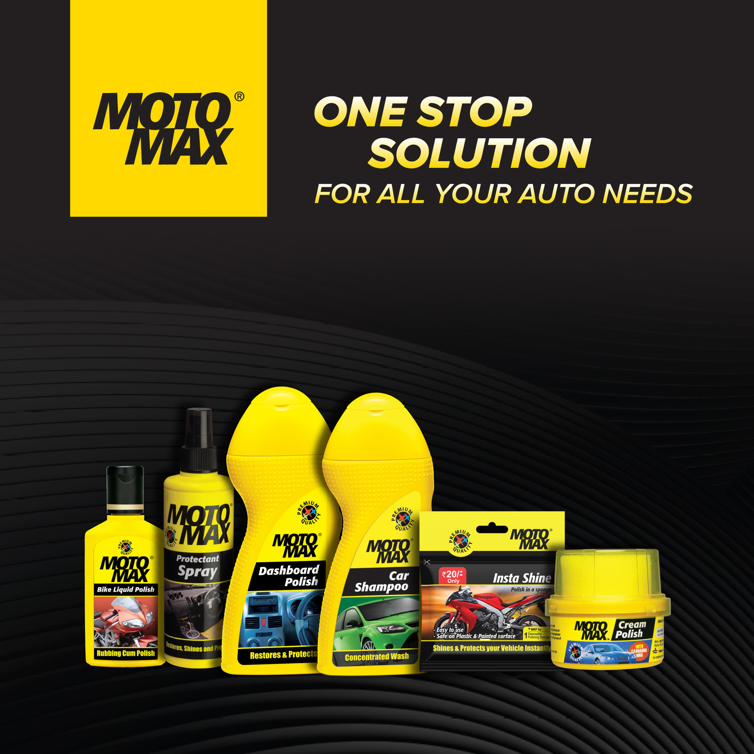 Image of Pidilite Motomax Bike & Car Cream Polish, Protects & Shines Cars, Bike, Motorcycle