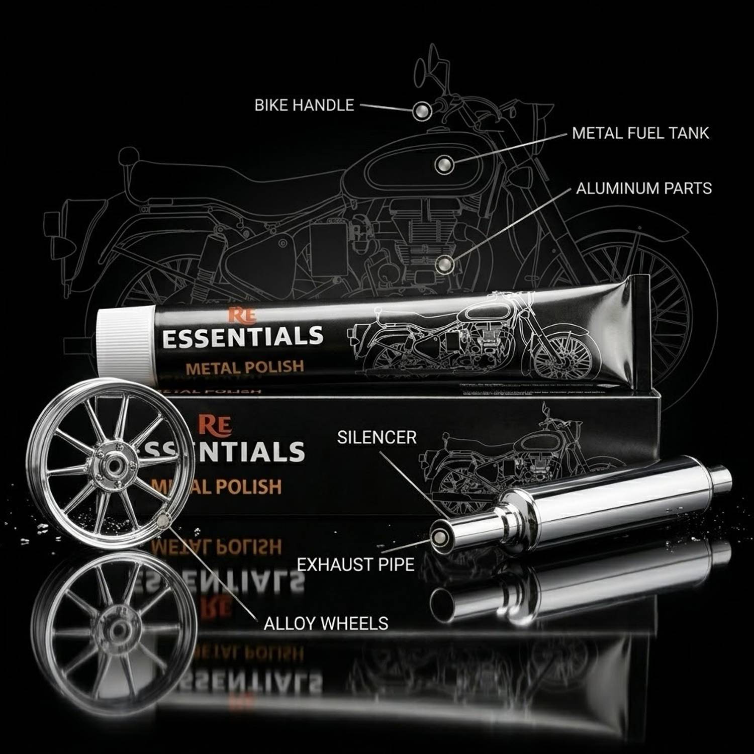 SIMPLY Paste Car Polish for Metal Parts, Chrome Accent - Image 4