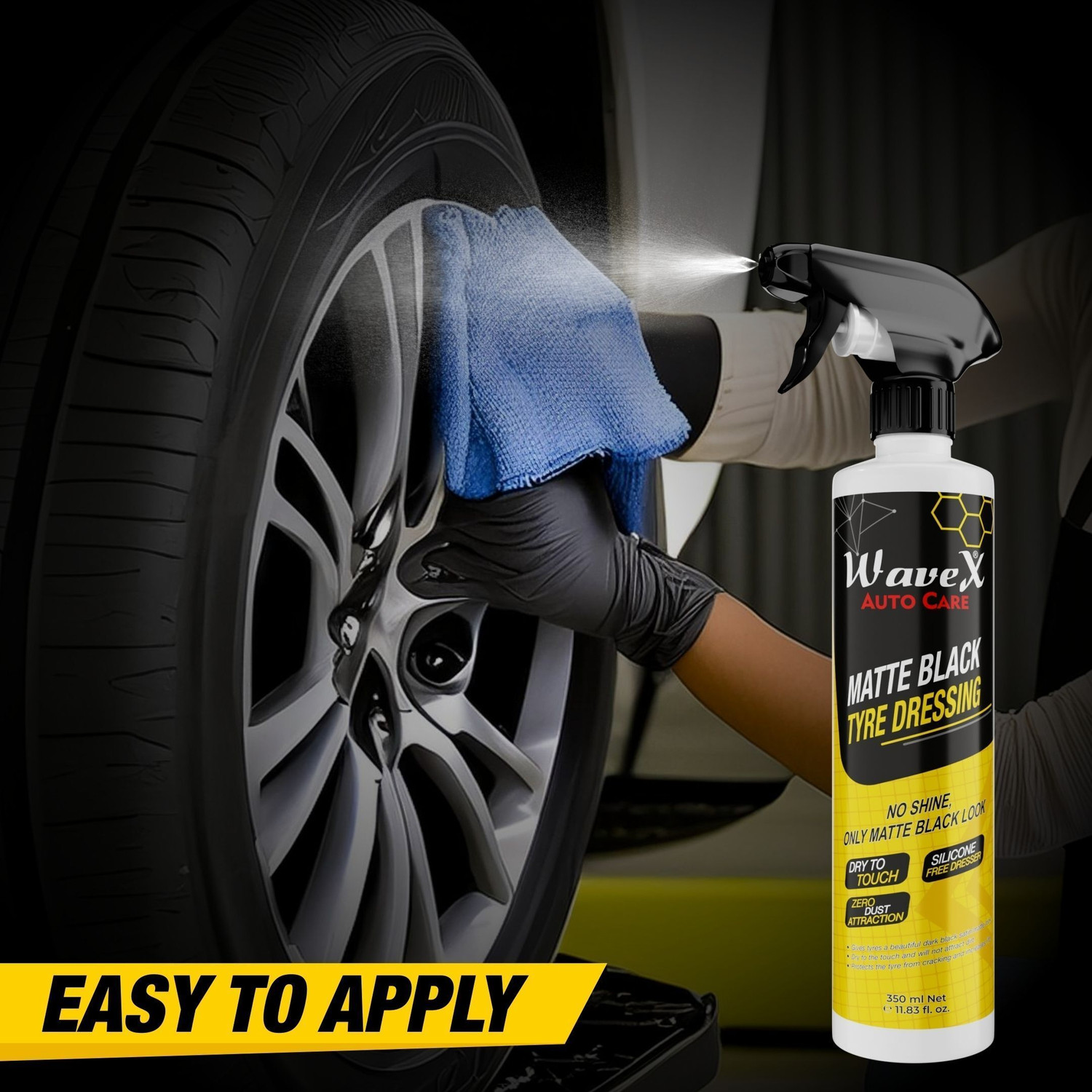 Image of Wavex Liquid Car Polish for Tyres