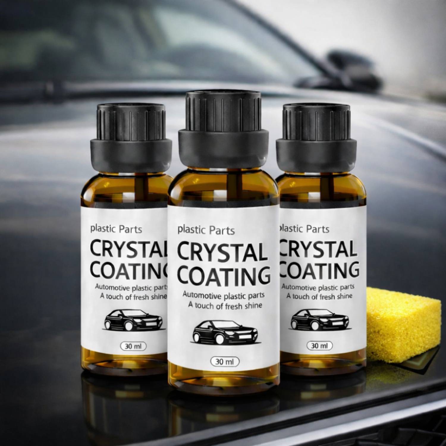 BUBBLEX Liquid Car Polish for Bumper, Chrome Accent, Dashboard, Exterior, Headlight, Leather, Metal Parts, Tyres