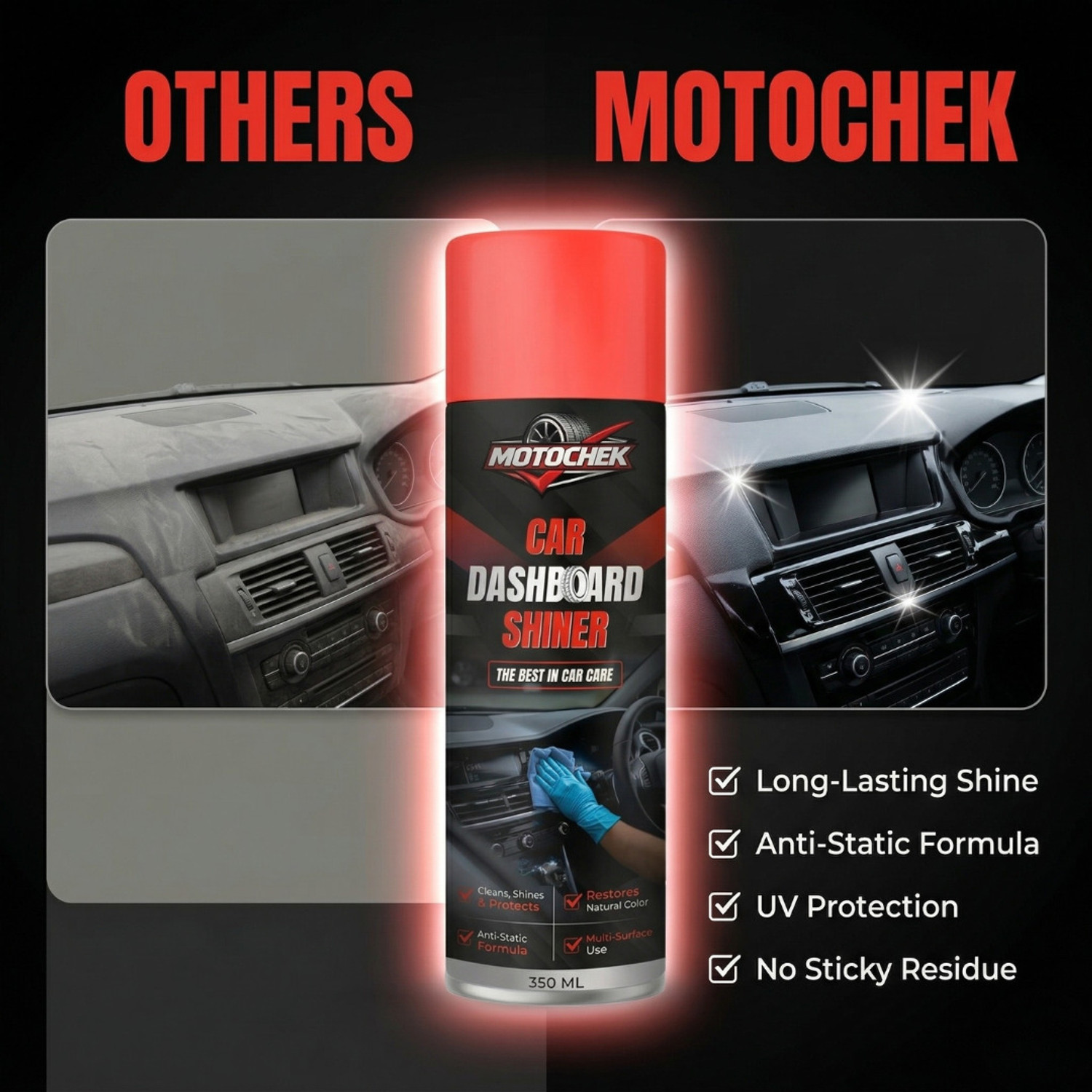 Image of Motochek Liquid Car Polish for Dashboard