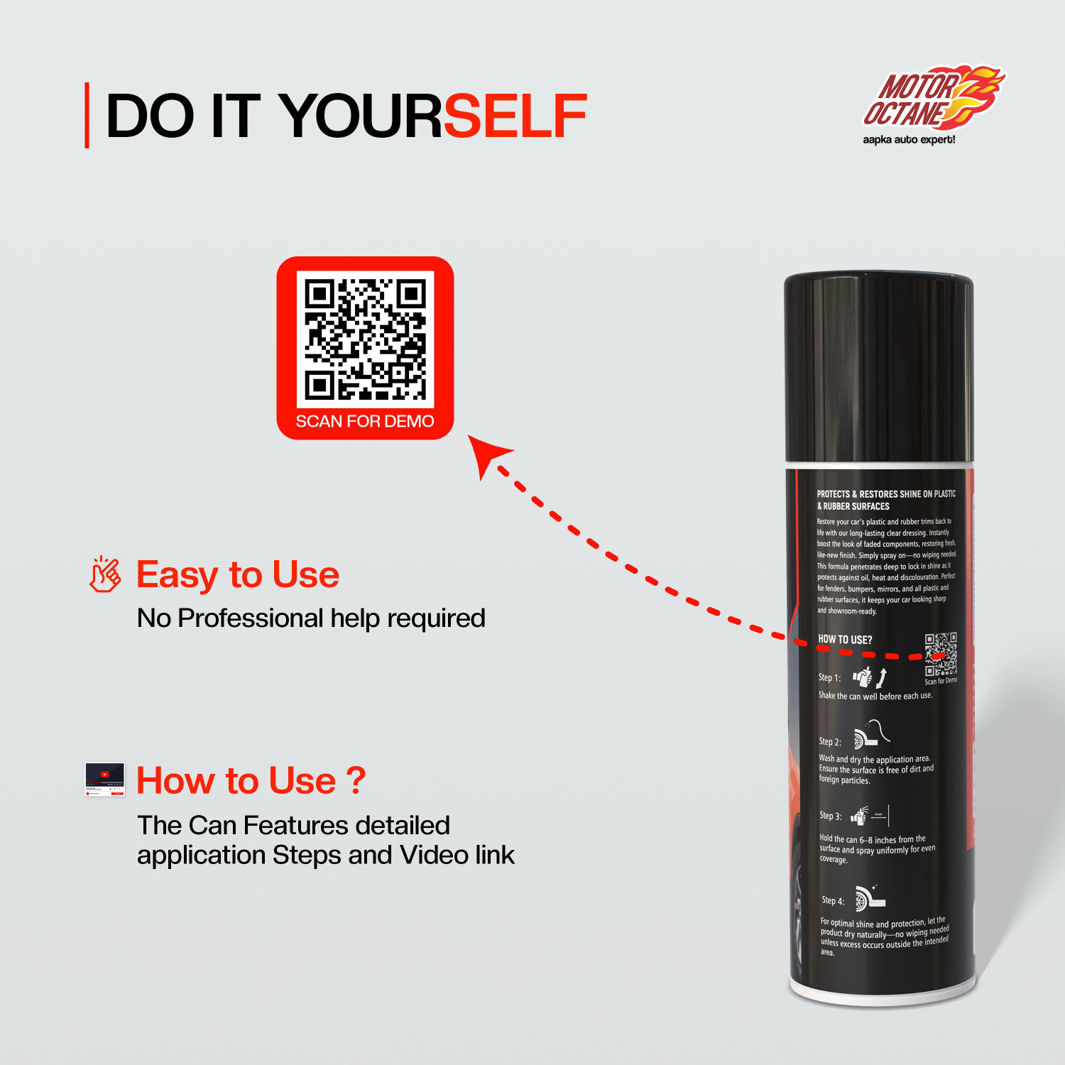 Image of MOTOROCTANE Liquid Car Polish for Bumper