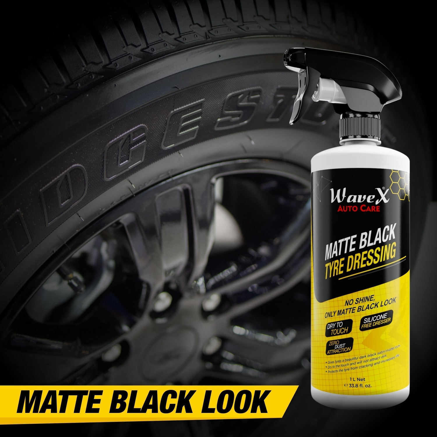 Image of Wavex Liquid Car Polish for Tyres