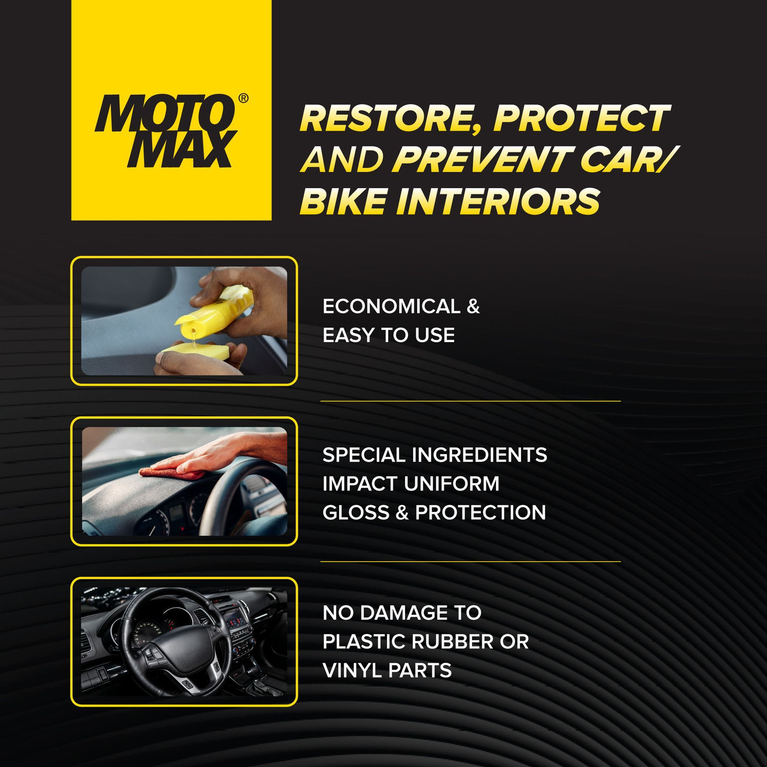 Image of Pidilite Motomax Liquid Bike & Car Polish for Dashboard