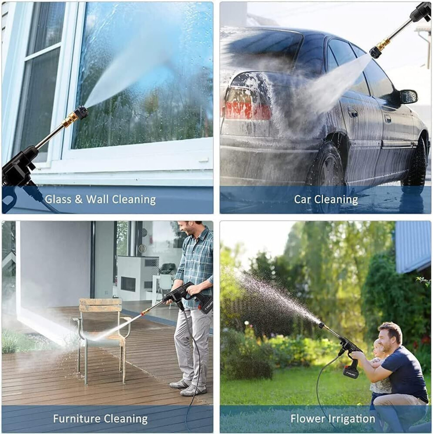 Image of Jemply Wireless High Pressure Washer for Car Washing 48V Rechargeable Pressure Washer