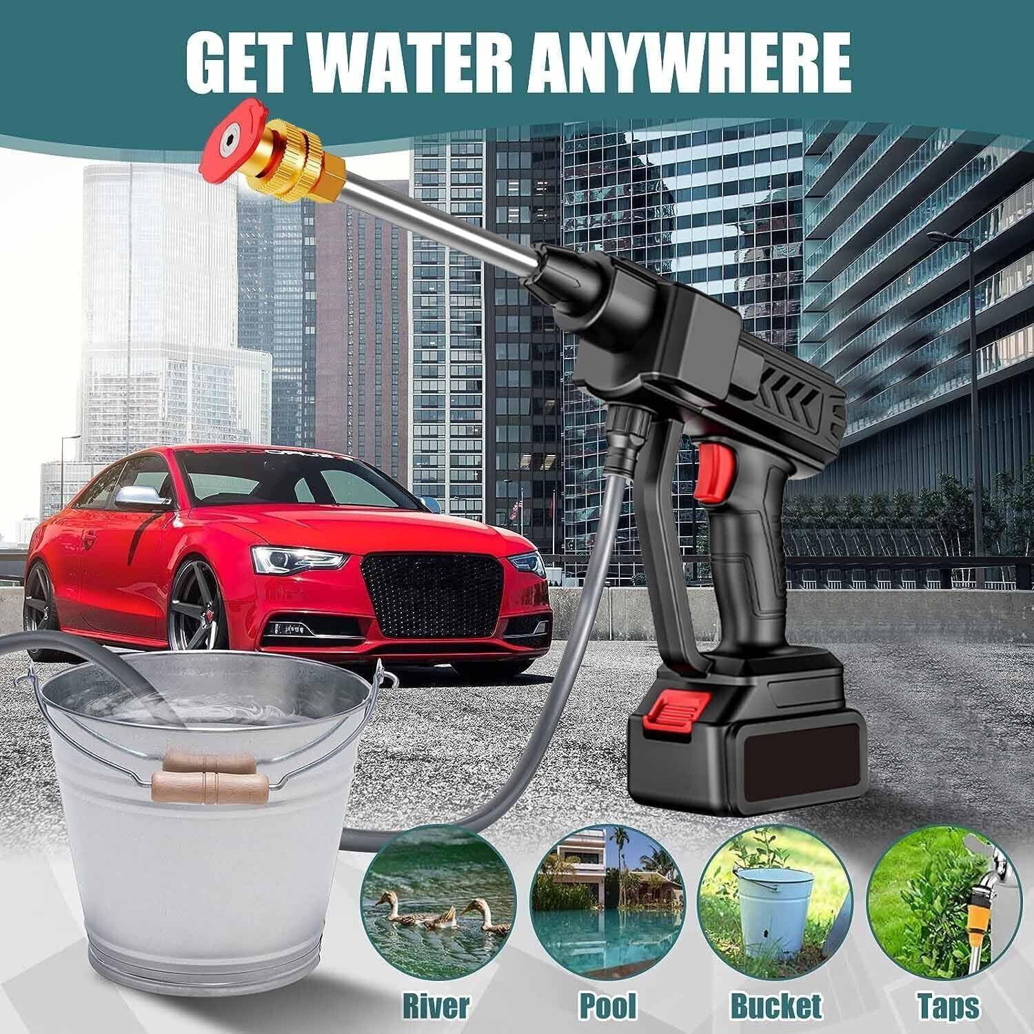Image of Velmora High Pressure Washer for Car Washing 48V Rechargeable Pressure Washer