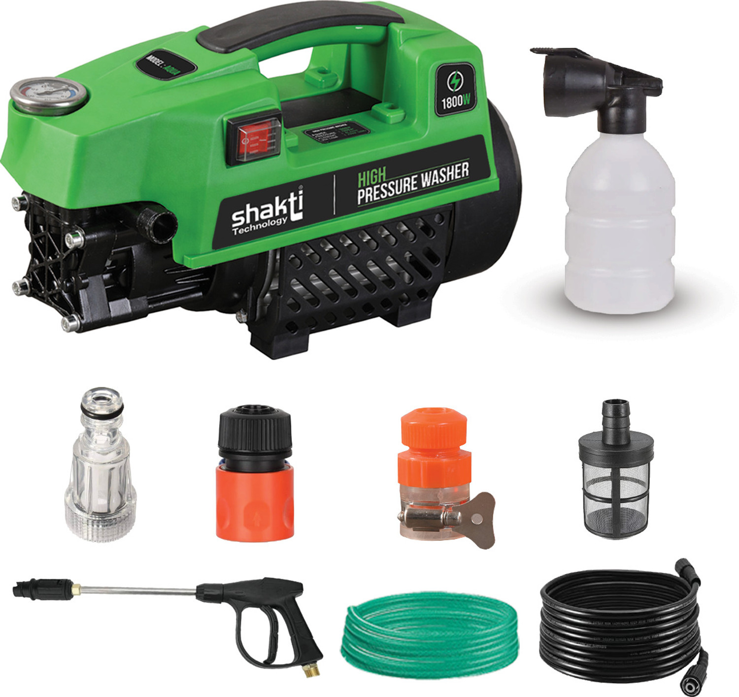 Image of Shakti Technology S3F High Machine 1800 Watts and 120 Bar Pressure Washer