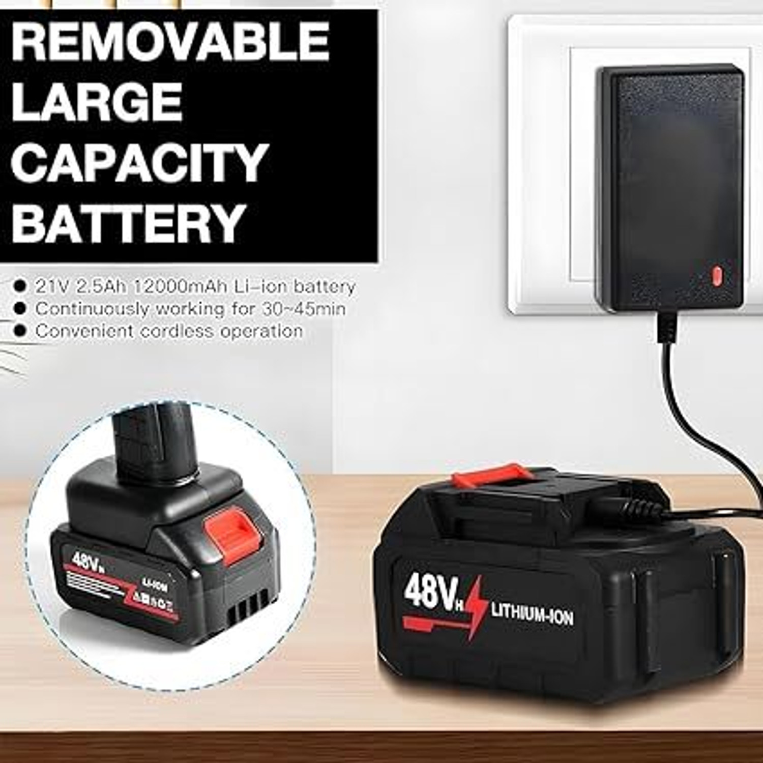 Image of AKAIAH CWG-48V-12000MAH-DB01 Pressure Washer