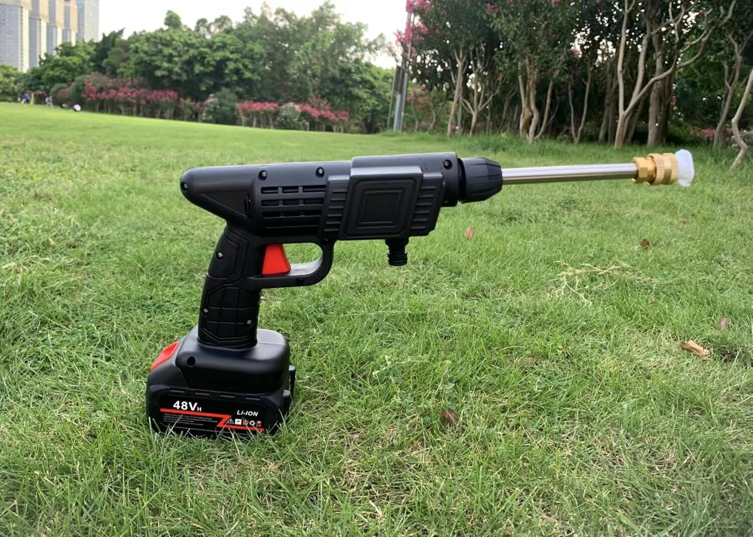 Image of Ornelo Handheld Electric Water Gun ,Portable Gun with 3 Rechargeable Batteries Pressure Washer