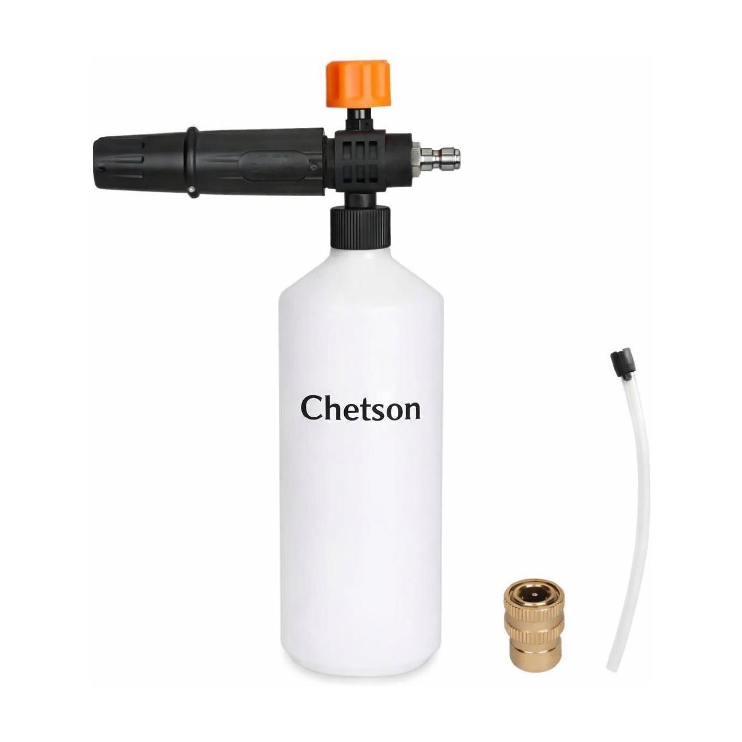 Image of Chetson Heavy Duty Professional Foam Cannon Lance 1 ltr with 1 /4 Brass Quick Adapter Spray Gun