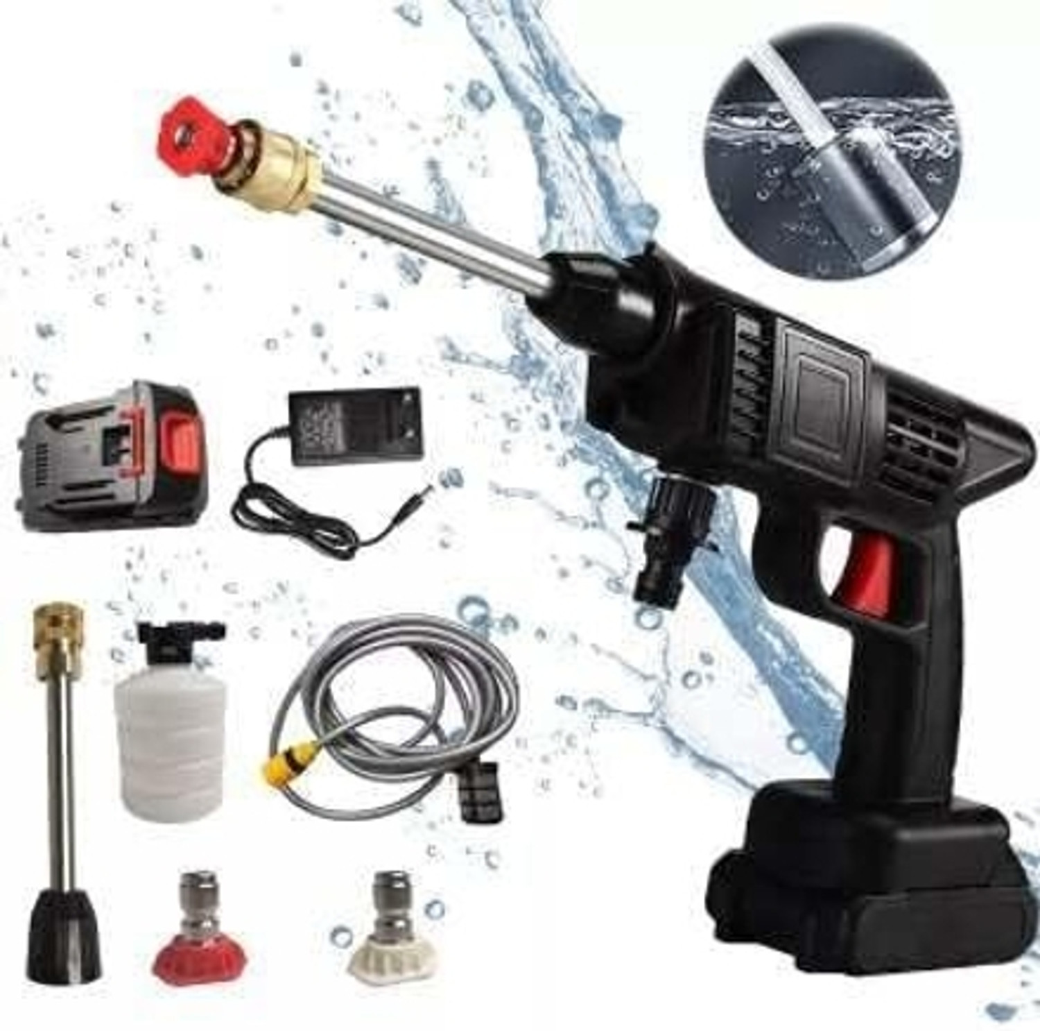 Image of Holy Delight Washer Battery Machine 48V Li-ion Solar Panel Cleaning Car washing Spray Gun Spray Gun