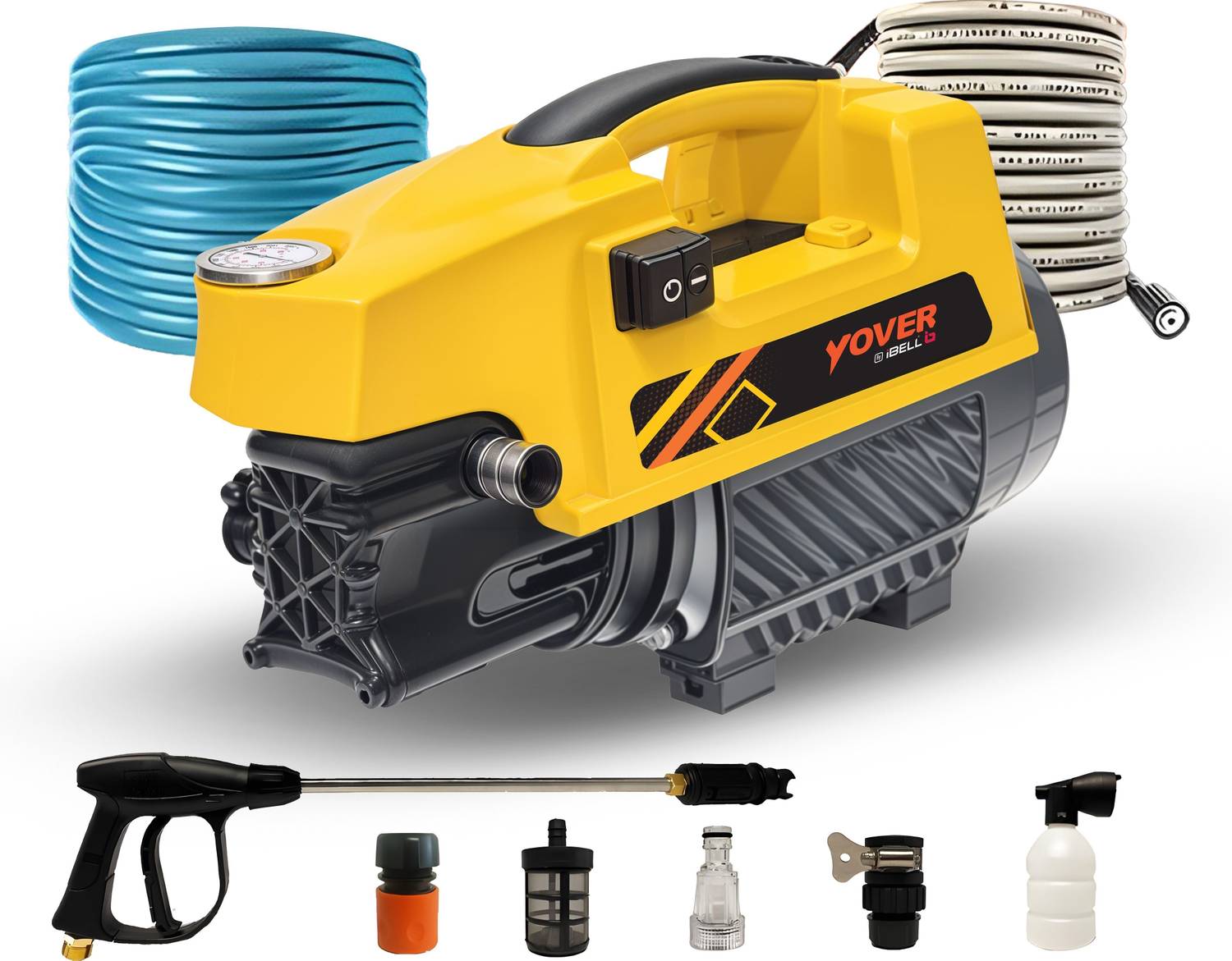 iBELL Yover 1800W 120bar 6.5L/Min High Pressure Washer