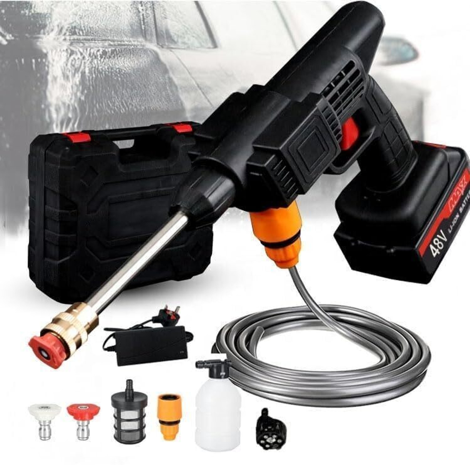 Image of VIRZA TRADE High Pressure Washer Spray Gun for Car Wash Bike Washing Cleaning Gardening Pressure Washer