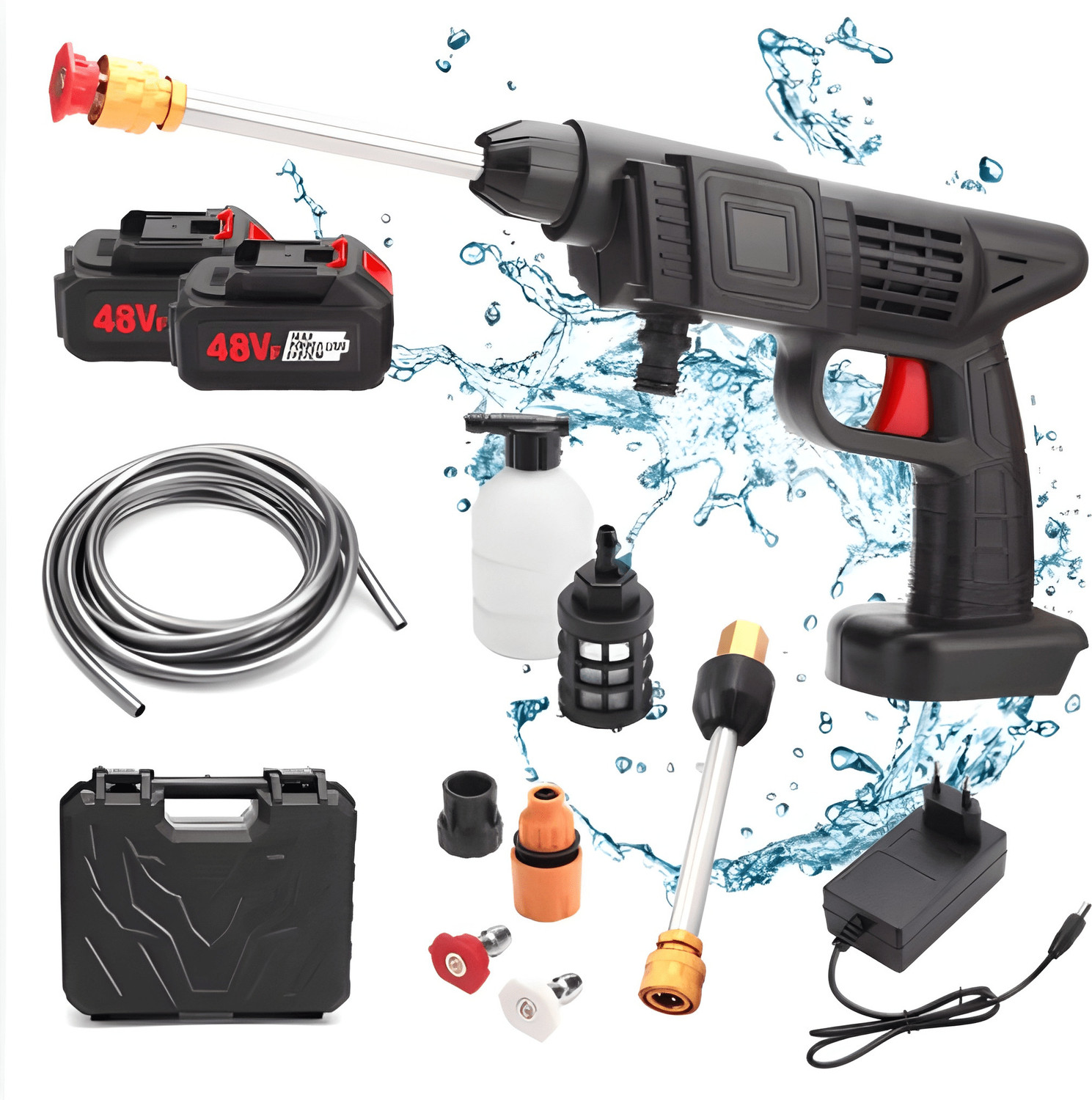 Image of Hit MAD Double Battery for Car And Solar Pannel Pressure Washer