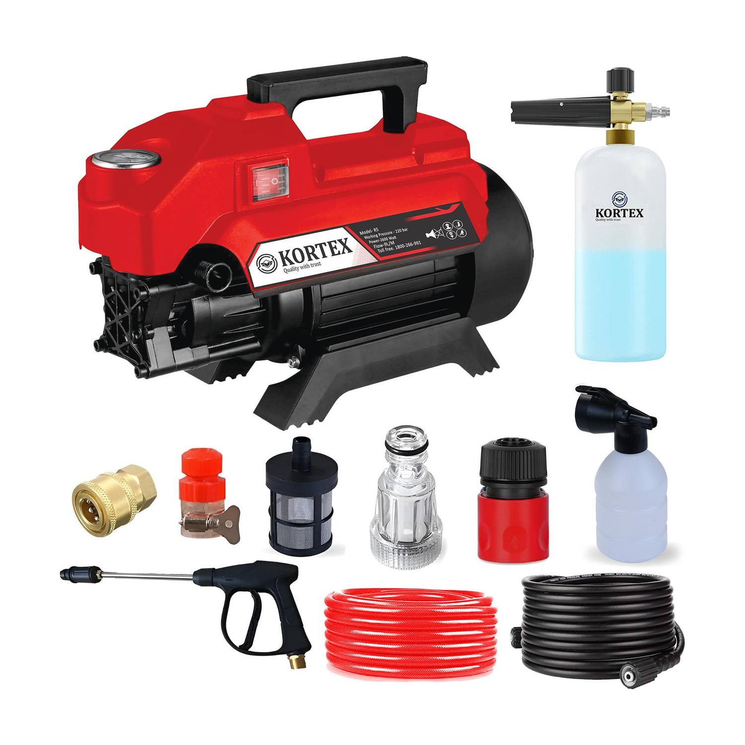 Kortex KTX-R5 2600W 220 Bar Pressure Washer - Image 1