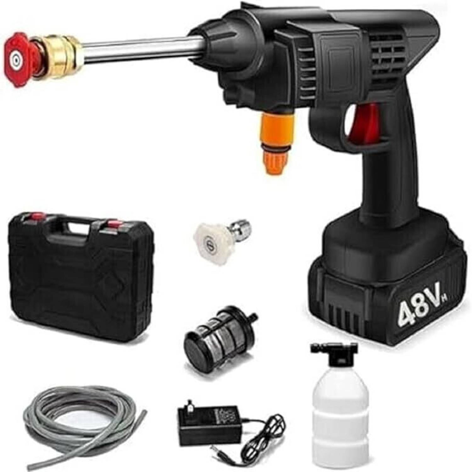 Esta 48V Cordless High Pressure Car Washer Gun Kit - Image 2