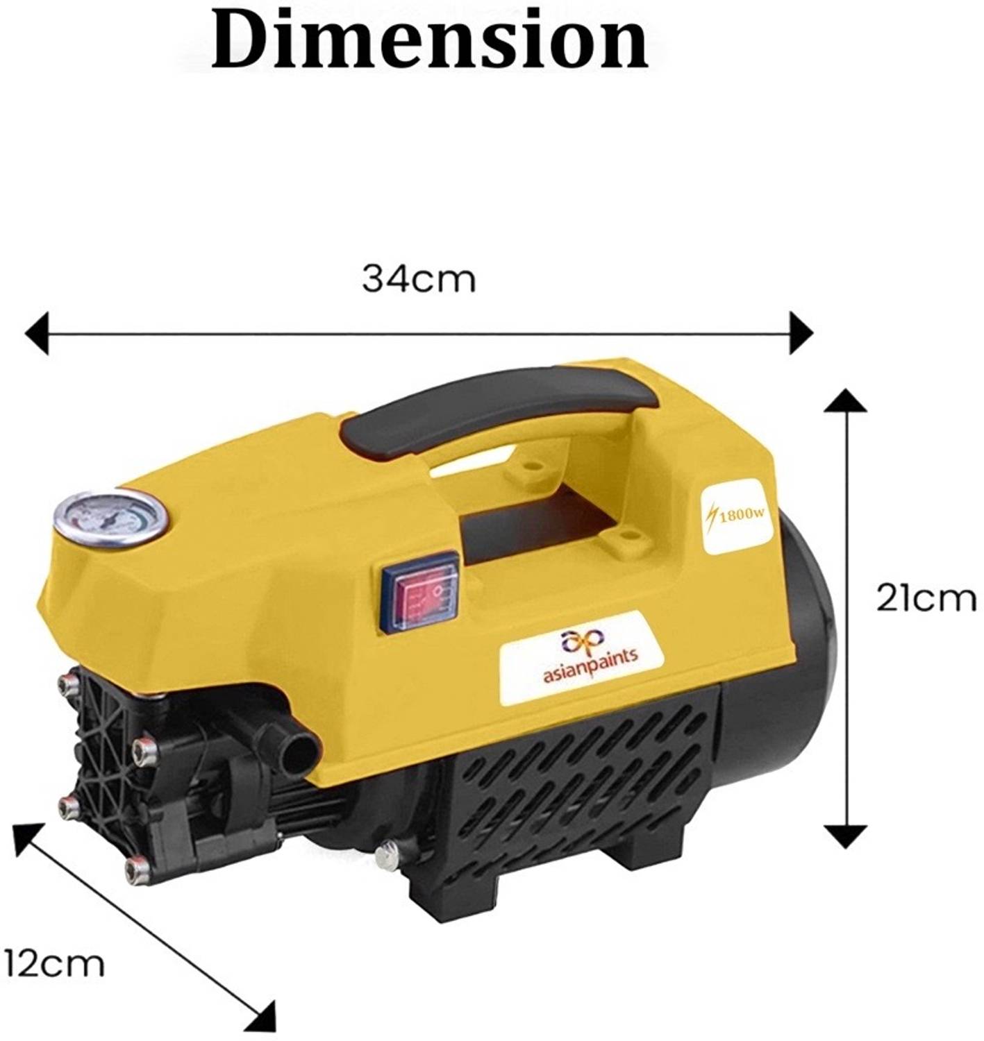 Asian 1800w 120 bar 7L/min Pressure Washer - Image 2
